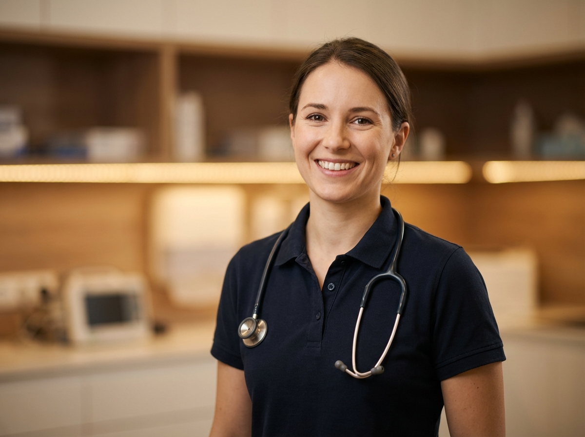 Aerztin in Premium Polo